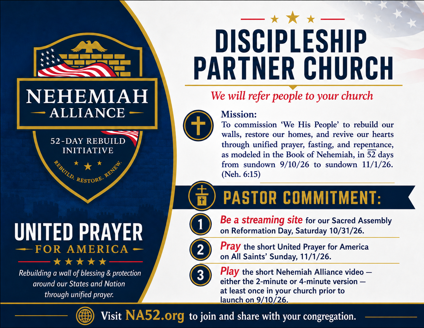 Nehemiah Discipleship Partner Church The Nehemiah Alliance